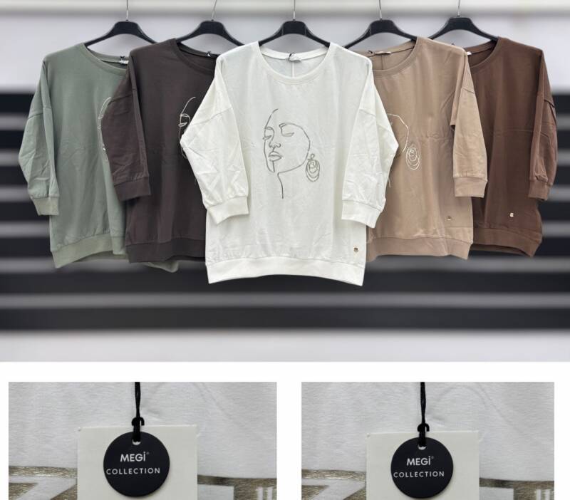 Bluzki damskie Roz S-XL, Mix Kolor Paczka 12 szt 1